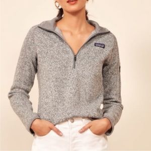 Patagonia Better Sweater 1/4 Zip Size XS Marbled Heather Gray